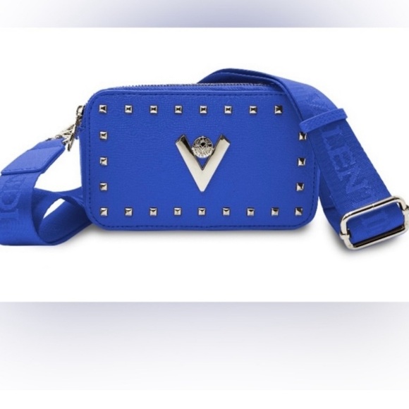 Valentino Orlandi Handbags - Valentino- NWT! Orlandi Blue Crossbody Bag w/ Guitar Strap- Vegan Leather